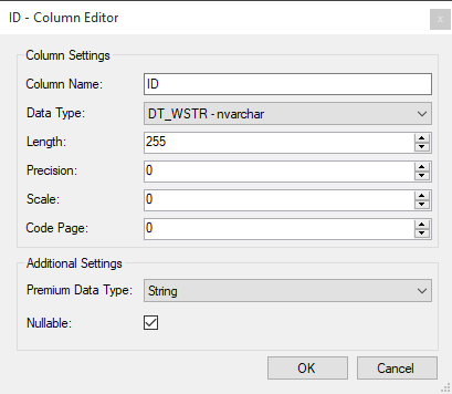 Premium Data File Destination Editor